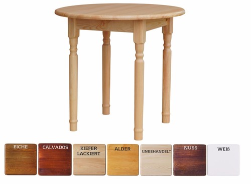 Runder kiefer tisch esstisch - kiefer,